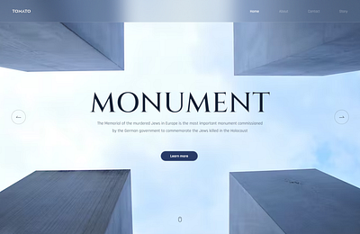 Monument design ui ux web