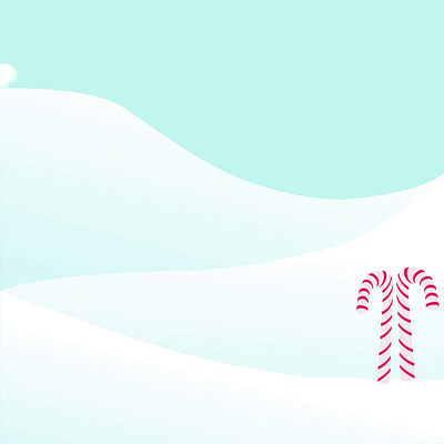 Season's grettings 2023 candy cane grettings happy new year merry xmas motion graphics rolling snow trees