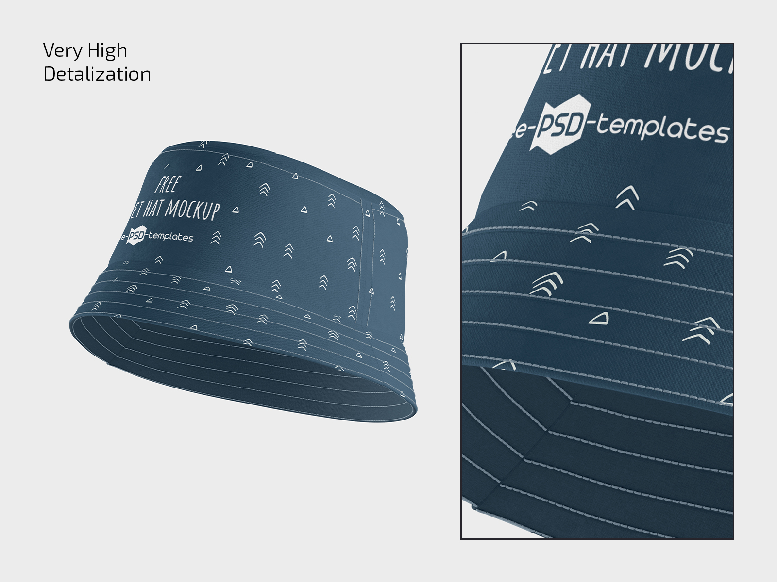 Free Bucket Hat Mockup