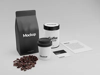 Coffee Packaging Mockup brand elegant label