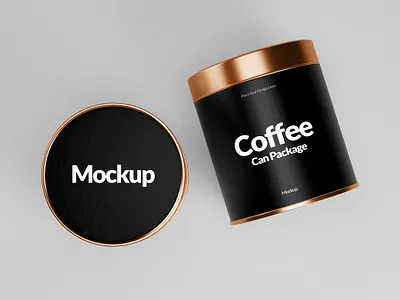 Coffee Can Packaging Mockup coffee cosmetic