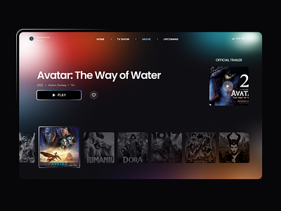 Home Cinema - Apple TV Design Concept app appletv cinema clean daily 100 challenge daily ui dark film movie product design tv ui ux
