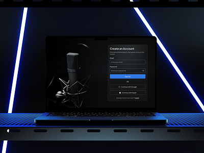 Speedy Pod - B2B Podcast AI Platform Website UI Design clean design design landing page modern design saas ui ui design web design