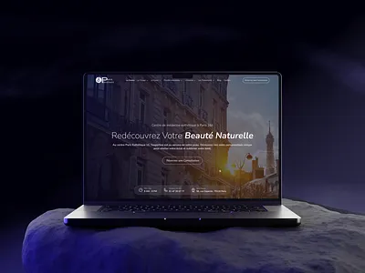 Paris Esthetique 16 - Hero Section Landing Page UI Web Design clean design design hero landing page modern design ui ui design web design