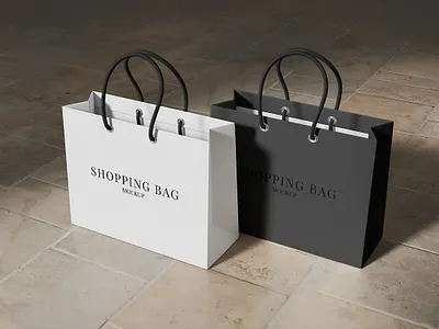 Shopping Bag Mockup label
