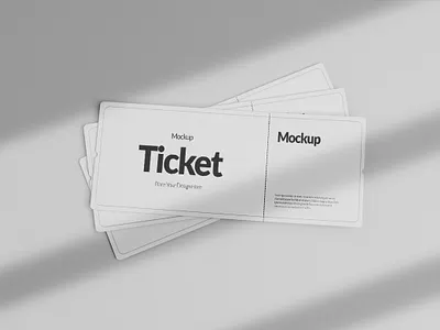 Event Ticket Mockup brand cupon