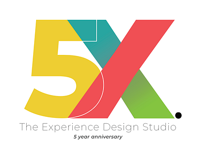 5 Year Anniversary branding design logo