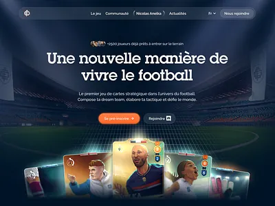FCG - Landing page - Hero section button dark mode glass effect graphic design hero section landing page light mobile app navbar ui webdesign