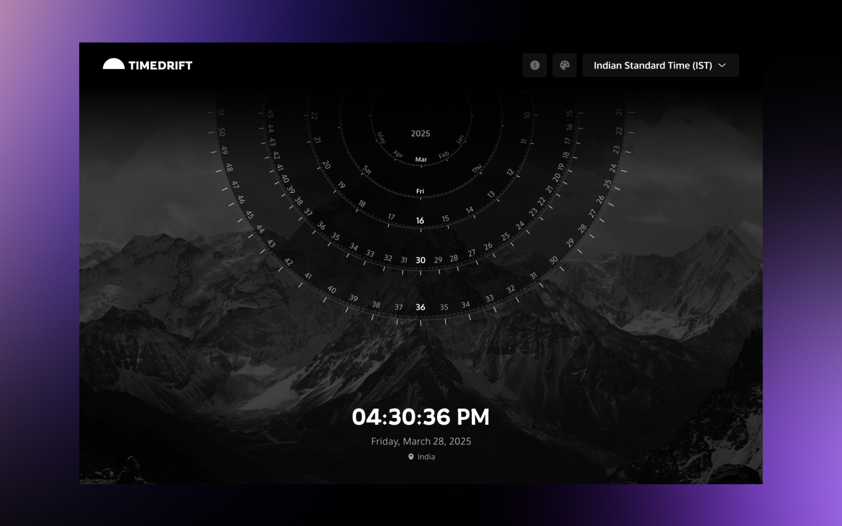 Beyond the Drift: A Theme Expansion 3d aesthetic aesthetically pleasing animation app design beautiful branding design graphic design illustration logo mobile design time timezone ui ui uiux unique ui user experience user interface ux