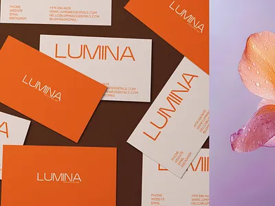 Lumina — Branding beauty products brand design brand identity branding bright business card card corporate identity cosmetics logo design fashion branding graphic design graphic designer identity logo logo design skincare branding typography vector visual identity