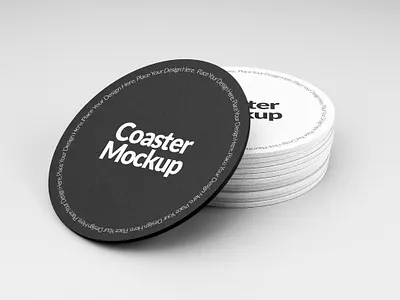 Coaster Mockup label