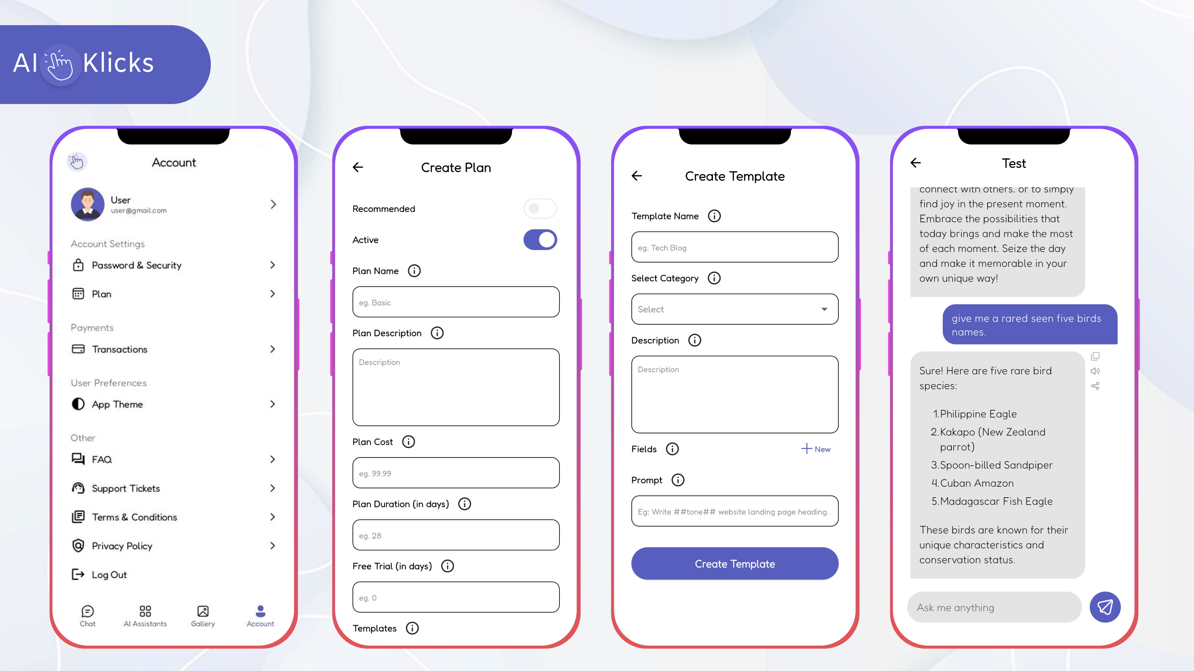 AI-Powered Flutter Mobile App UI- AiKlick by Pixelwibes on Dribbble