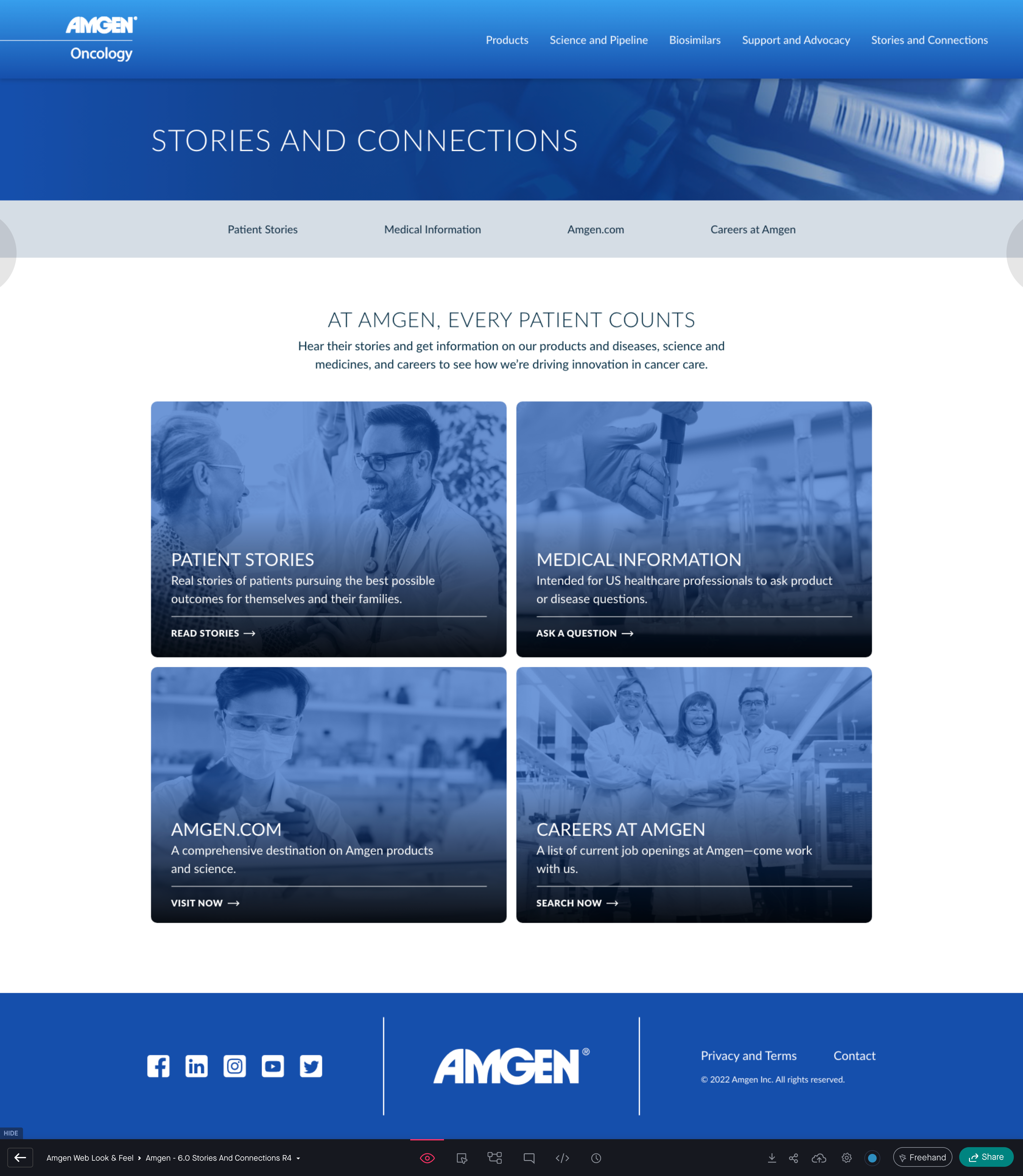 Oncology Hub design ui ux website