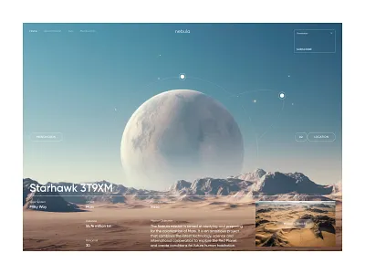 Сoncept Website Design design earth graphic design planet space ui universe ux web website