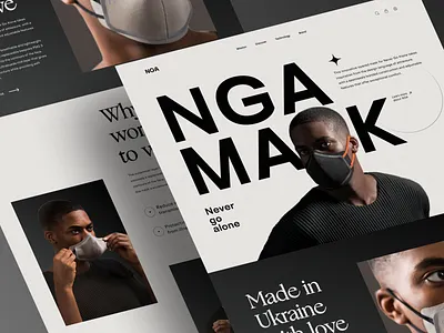 NGA Mask - E-commerce Website Design design ecommerceui ecommerceweb landing page design landingpage mask masksellweb maskwebsitedesign minimal modern design modernwebsitedesign productwebsite trendywebuidesign ui uidesign uiuxdesign webdesign websitedesign