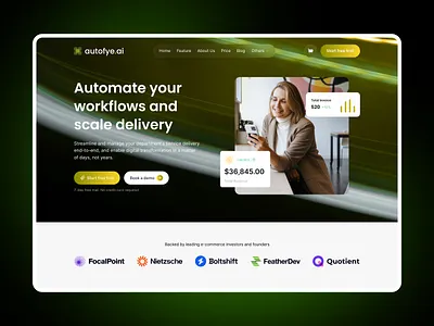 Autofye - Technology Webflow Template ai blog business cms design ecommerce flowfye mobile multi layout no code product professional responsive service ui ux webflow website