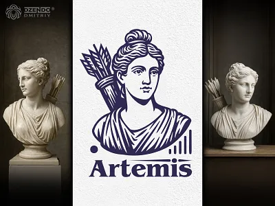 Artemis ancient spirit apollo sister artemis branding divine feminine elegant mark female hero female power goddess greek warrior heritage design historical emblem huntress logo logo for premium brand mythical brand mythology strong woman