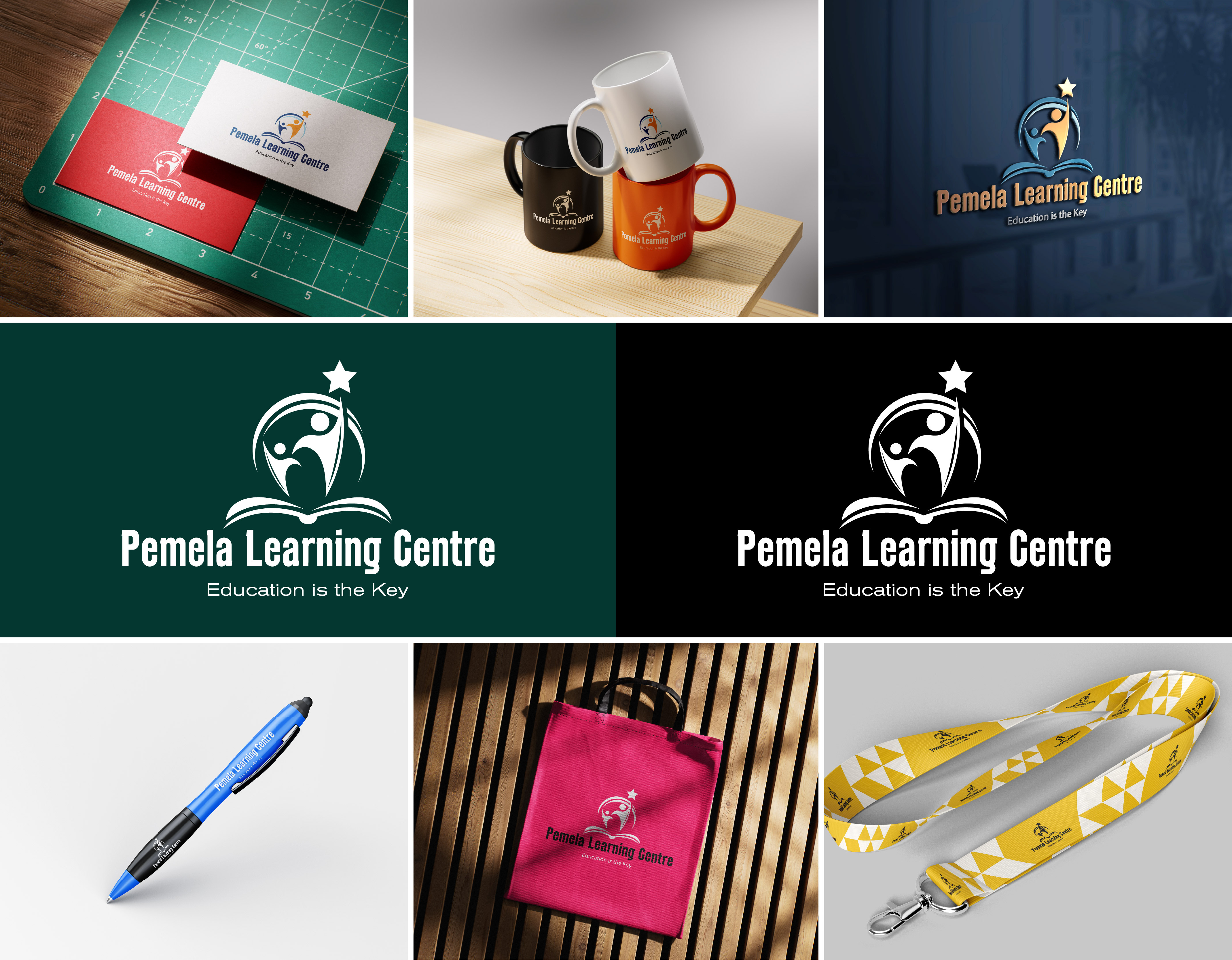 Pemela Learning Centre Logo brand branding client design dribbble graphic graphic design graphix rohit graphixrohit hire illustration logo pemela learning centre ui