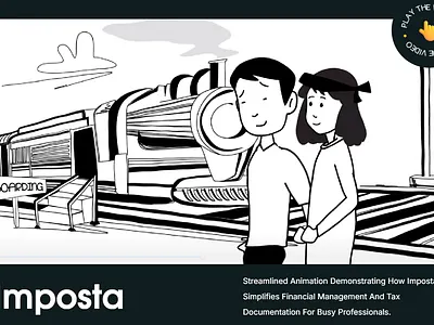 Imposta – Financial & Tax Management Animation 2d animation explainer video financial animation tax solutions whiteboard style