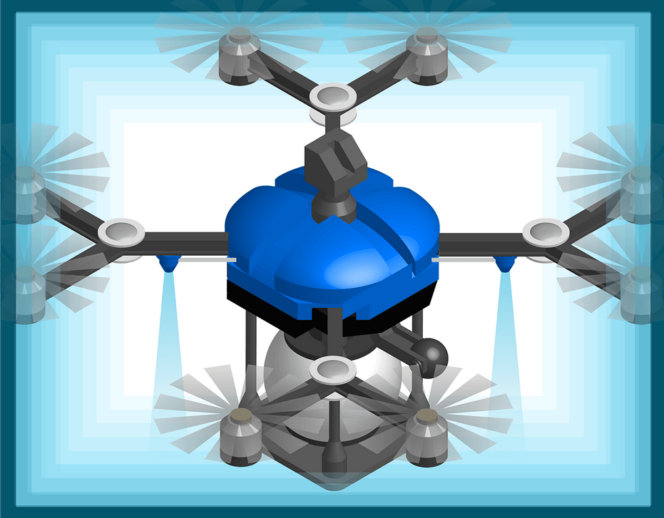 quadcopters (drones) in isometric 2D 2d 3d animation arial civil delivery draw drones engineering graphic design illustration isometric motion graphics quadcopters technical vector