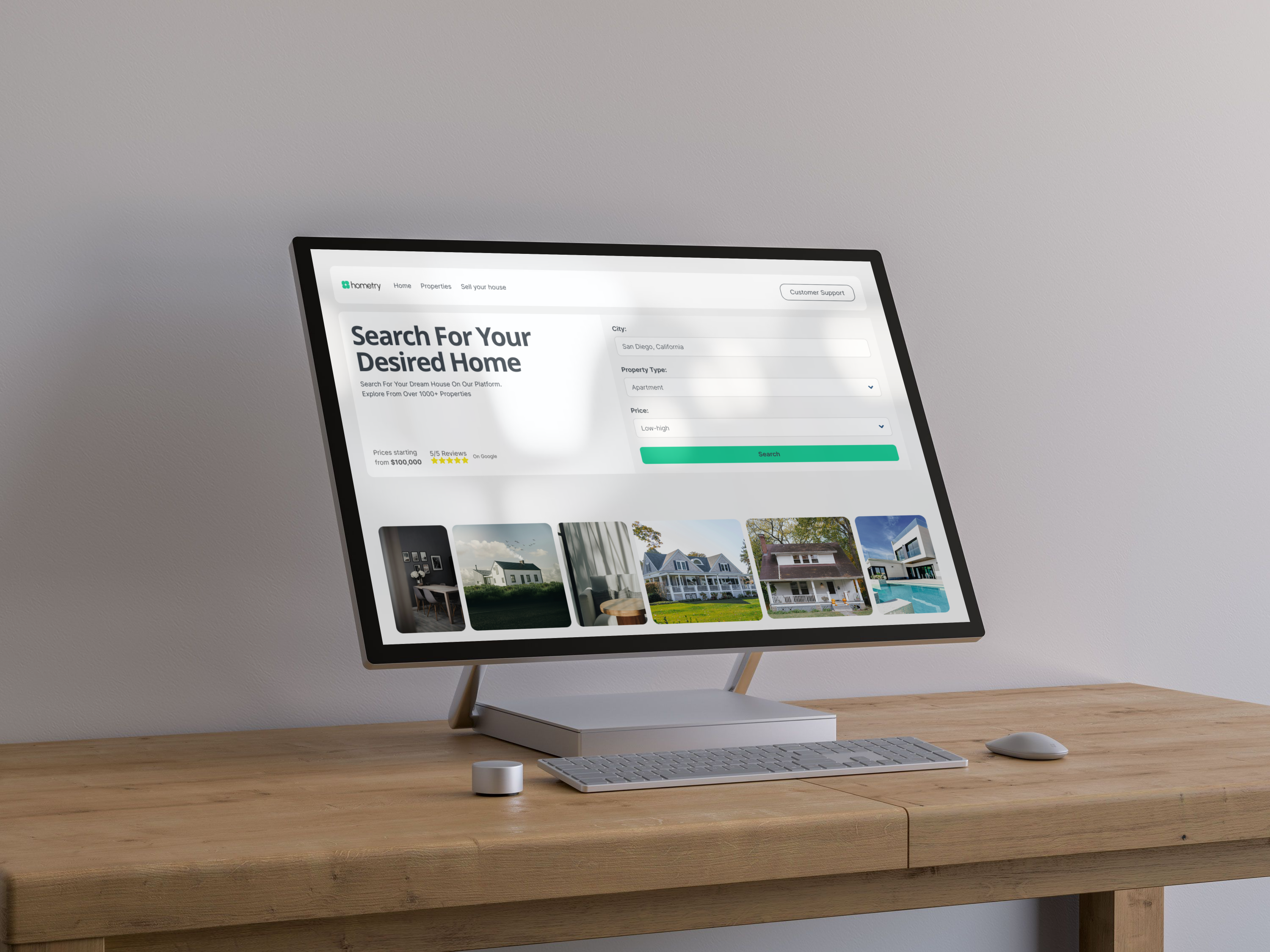Hometry Website Design for Real Estate branding buy homes figma design landing page design real estate hero section real estate landing page real estate website webdesign website design website design branding website design header