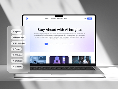 SaaS AI Agents Website ai design interface product saas service startup ui ui design ux web website