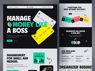 Money Management: SaaS Platform Website Design b2b bold colorful crm design enterprise landingpage minimal saas platform saas platform designs saas software platforms software software as a service software as a service top software as a service design uidesign uxdesign webdesign website website design