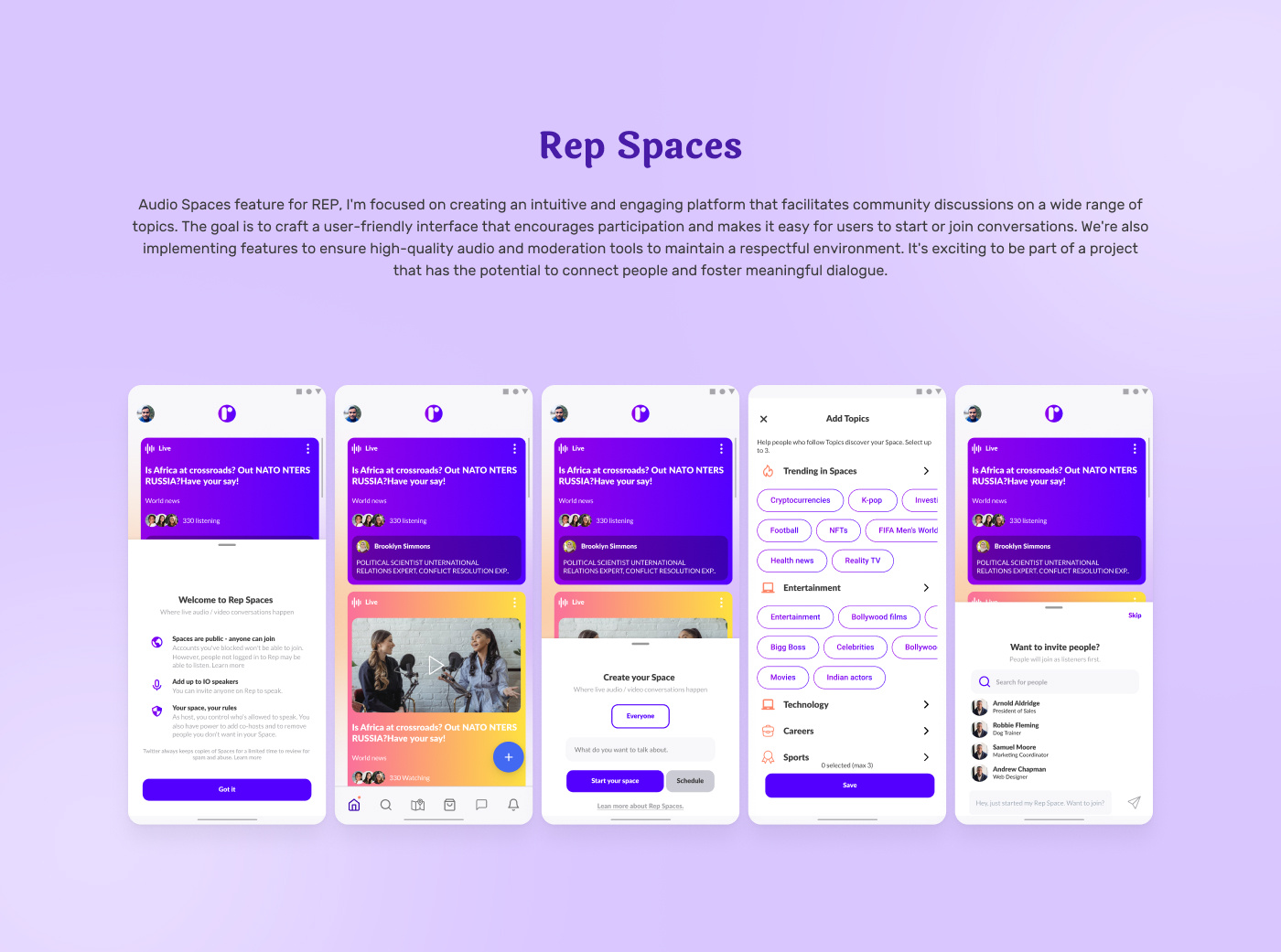 Example of Professinal App Design