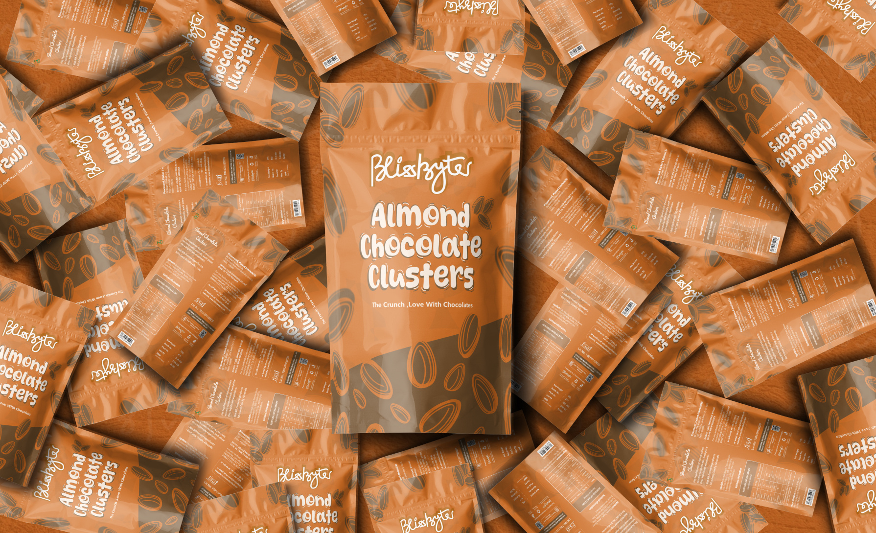 Almond Pouch - Logo & Packaging Design almonds branding chocolate packaging design dribbble figma freelancong graphic design logo logodesign packaging