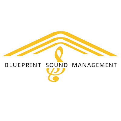 Blueprint Sound Management Logos albums brand branding company design graphic design illustration logo logo design management music