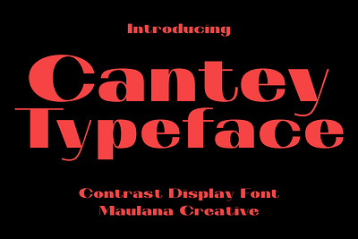 Cantey Contrast Display Font animation branding design font fonts graphic design illustration logo motion graphics nostalgic sans font