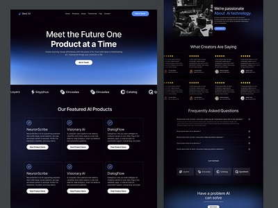 Ai Portfolio website agency ai ai portfolio website app design chatbot design landing page ui ux web design website