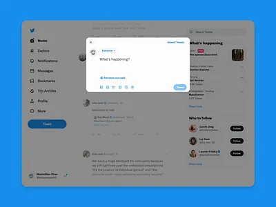 Tweet Text Styling animation app context menu design home feed interface menu product social media styling tech text editor text styling tweet twitter ui uiux ux ux design web