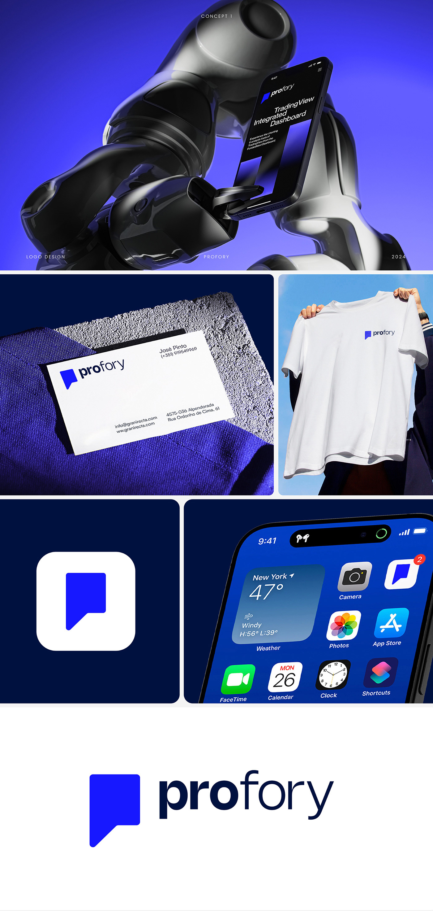 Profory - Brand Design 3d animation branding graphic design logo motion graphics ui