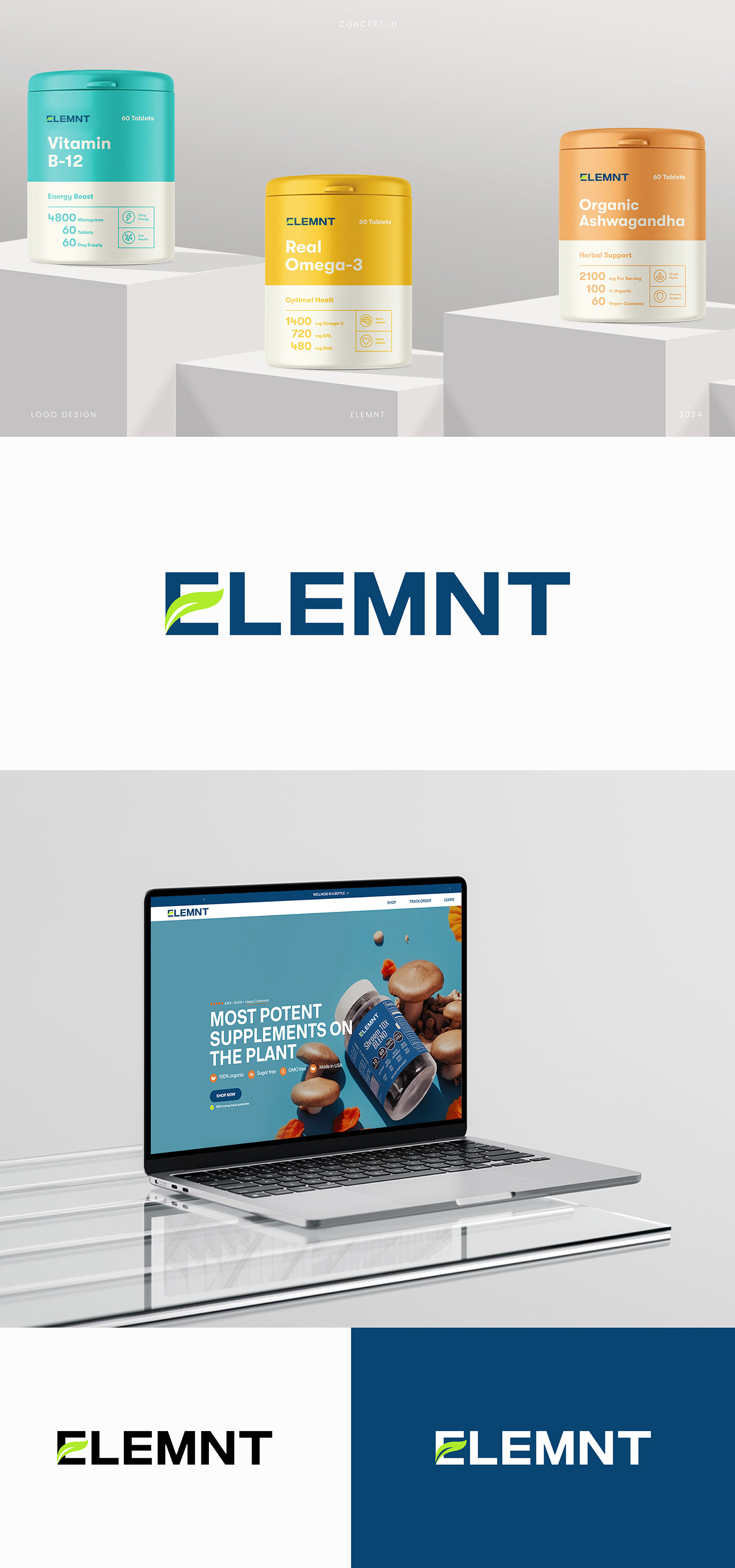 Elemnt - Branding 3d animation branding graphic design logo motion graphics ui