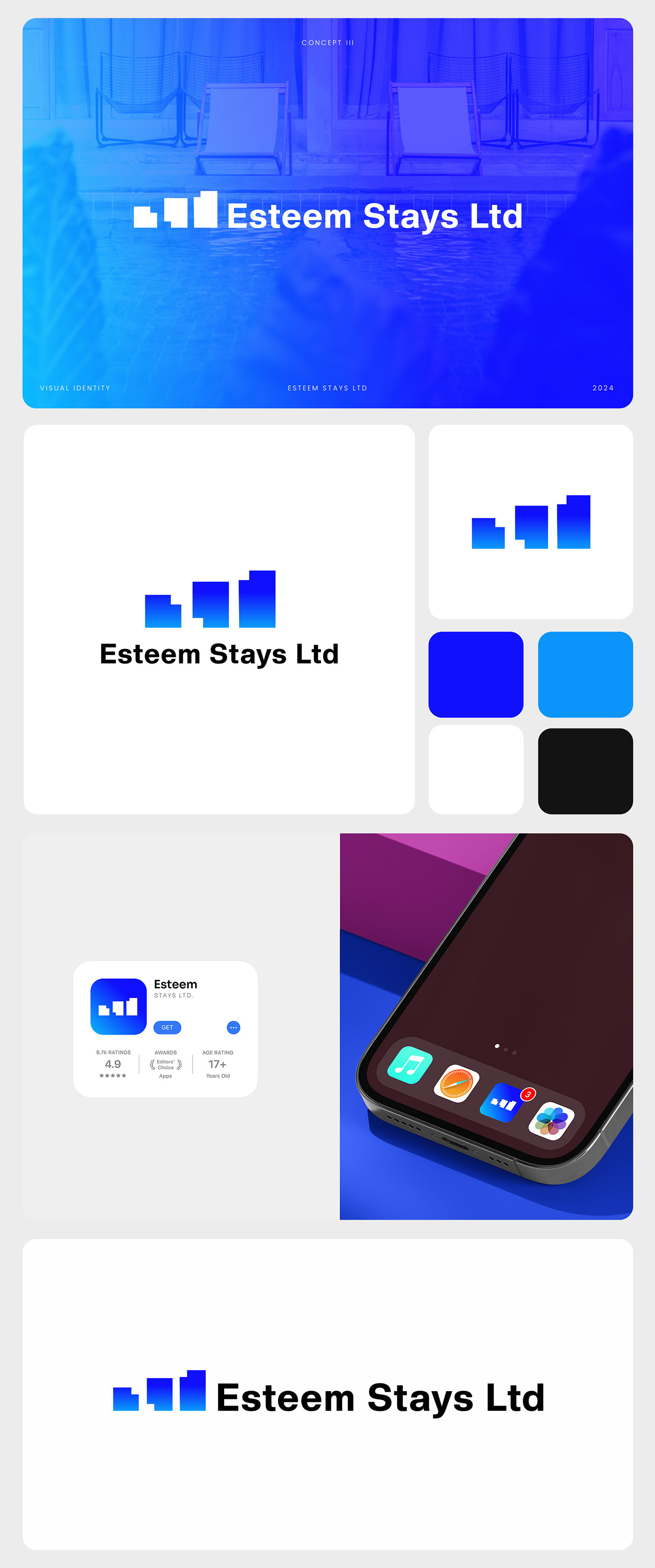 Esteem Stays Ltd - Branding 3d animation branding graphic design logo motion graphics ui