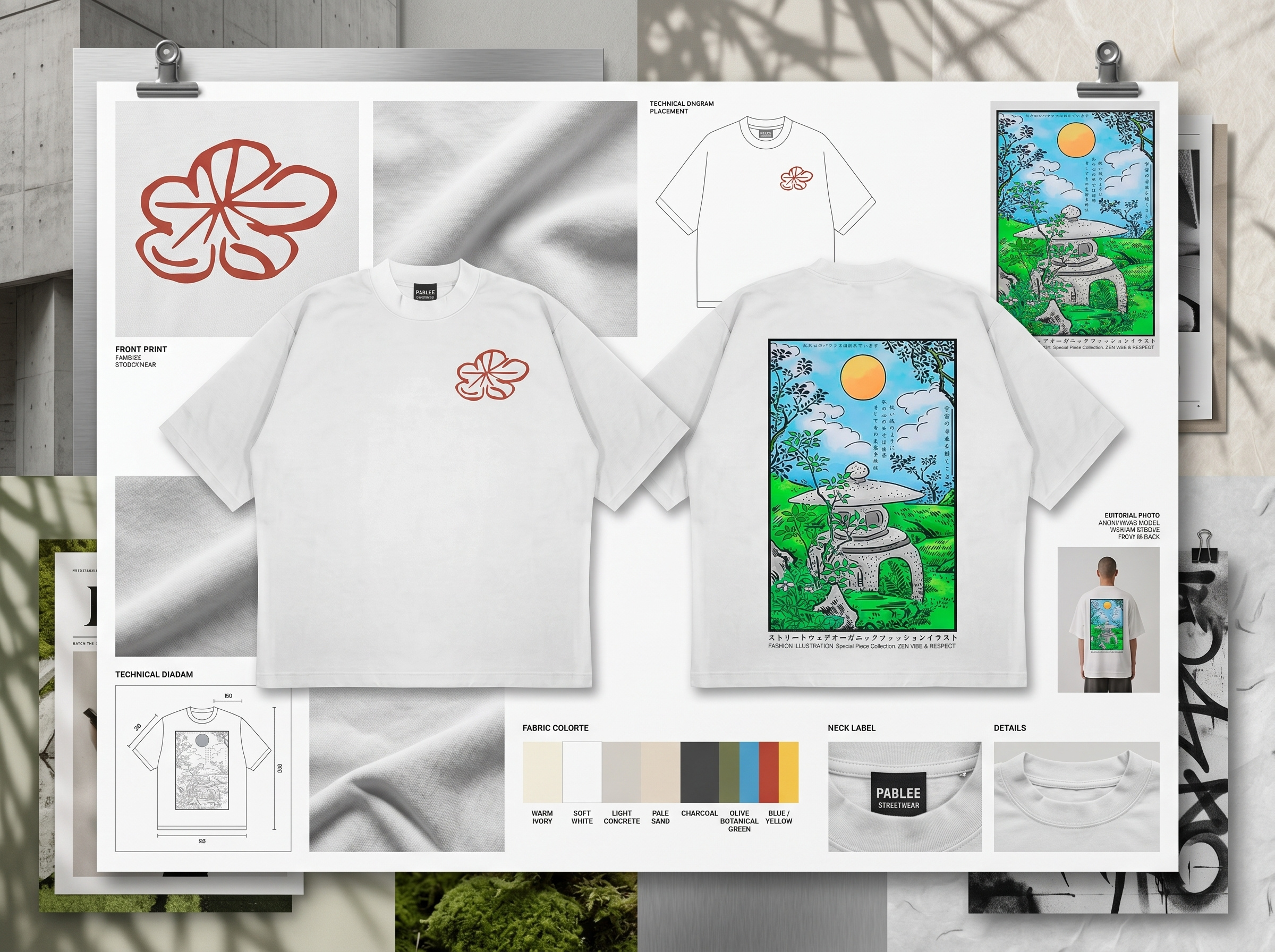 Cherry Blossom. Streetwear t-shirt design flowers illustration illustrator japanese merchandising print textile streetwear tshirt tshirt art tshirt design tshirt designer