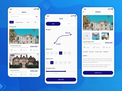 Real Estate Mobile Application app design clean clean ui minimalist mobile app mobile app design property app real estate real estate agency real estate app real estate app design real estate design realestate rent app ui ui design ui designers uiux ux ux ui