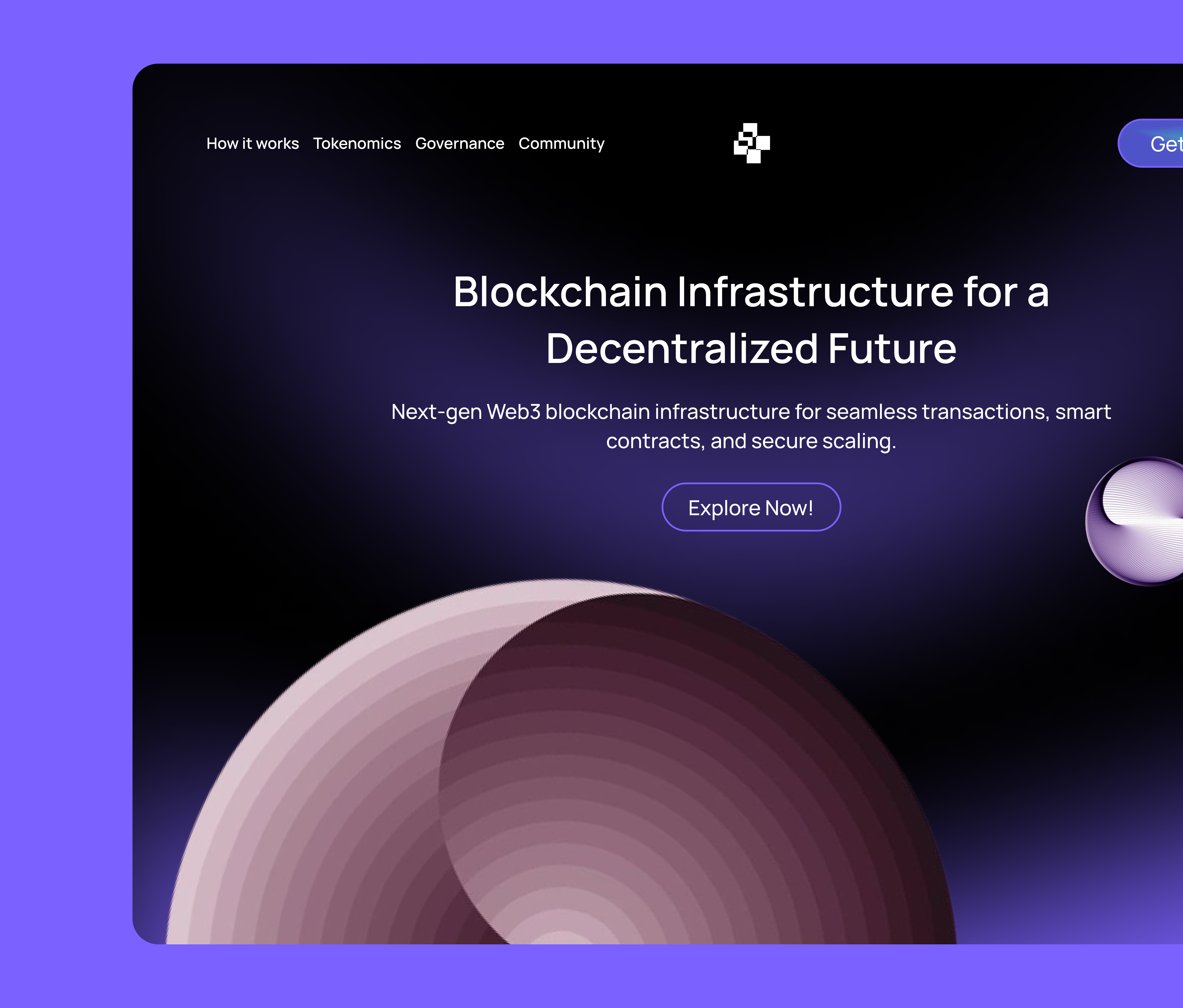 Web3 Blockchain Website design 3d blockchain ui ui design uiux ux design visual design web2 web3 web3 blockchain web3 website website