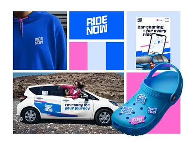 RIDE NOW: Brand Identity & Web 3d blue brand branding car carsharing cyprus identity logo deisgn logotype muzlipick web website