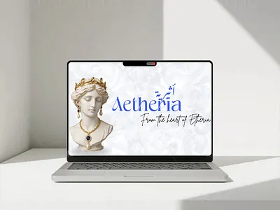 From Myth to Modernity Visual System for Aetheria graphic design