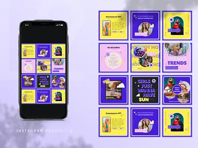 Instagram Puzzle - POP design graphic design instagram social media marketing
