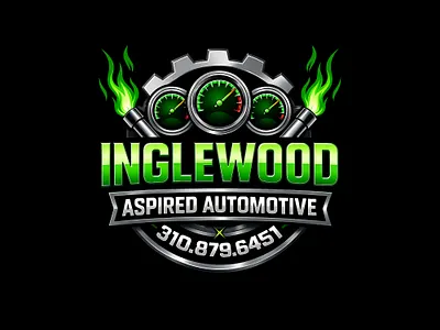 High-Performance Automotive Logo Design auto business logo auto garage identity automotive logo design bold automotive identity car repair logo custom automotive logo fire and engine theme logo garage business branding mechanic workshop logo performance logo design piston and gauge logo design speedometer gauge logo usa car logo design vehicle service logo