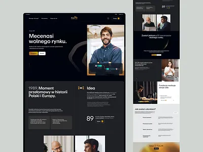 Klub 89 cleanui communitywebsite darktheme designinspiration figma figmaui landingpage modernlandingpage professionaldesign responsivedesign typographydesign uidesign uiux visualidentity webdesign