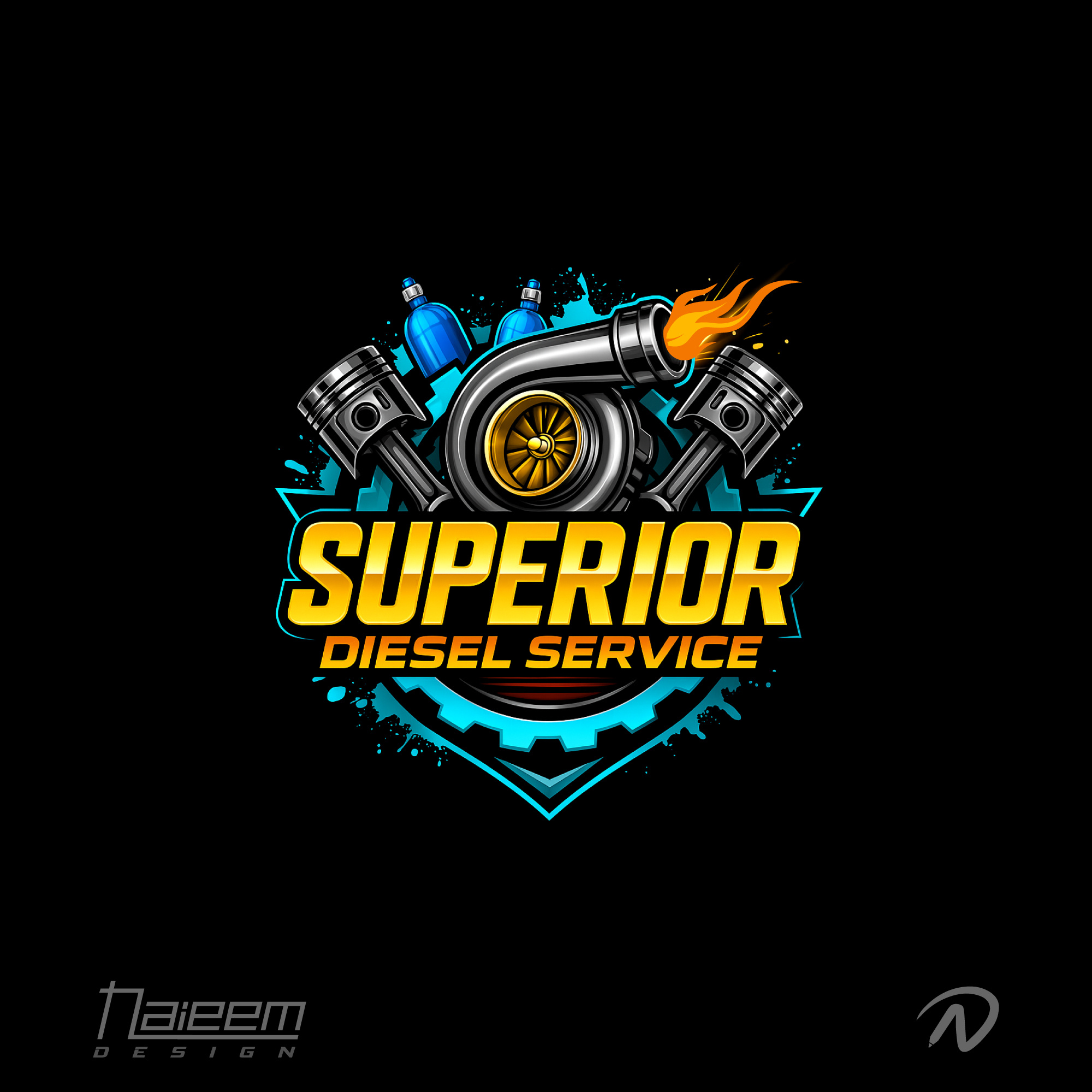 Example of Mobile Mechanic, Auto Repair Garage Logo