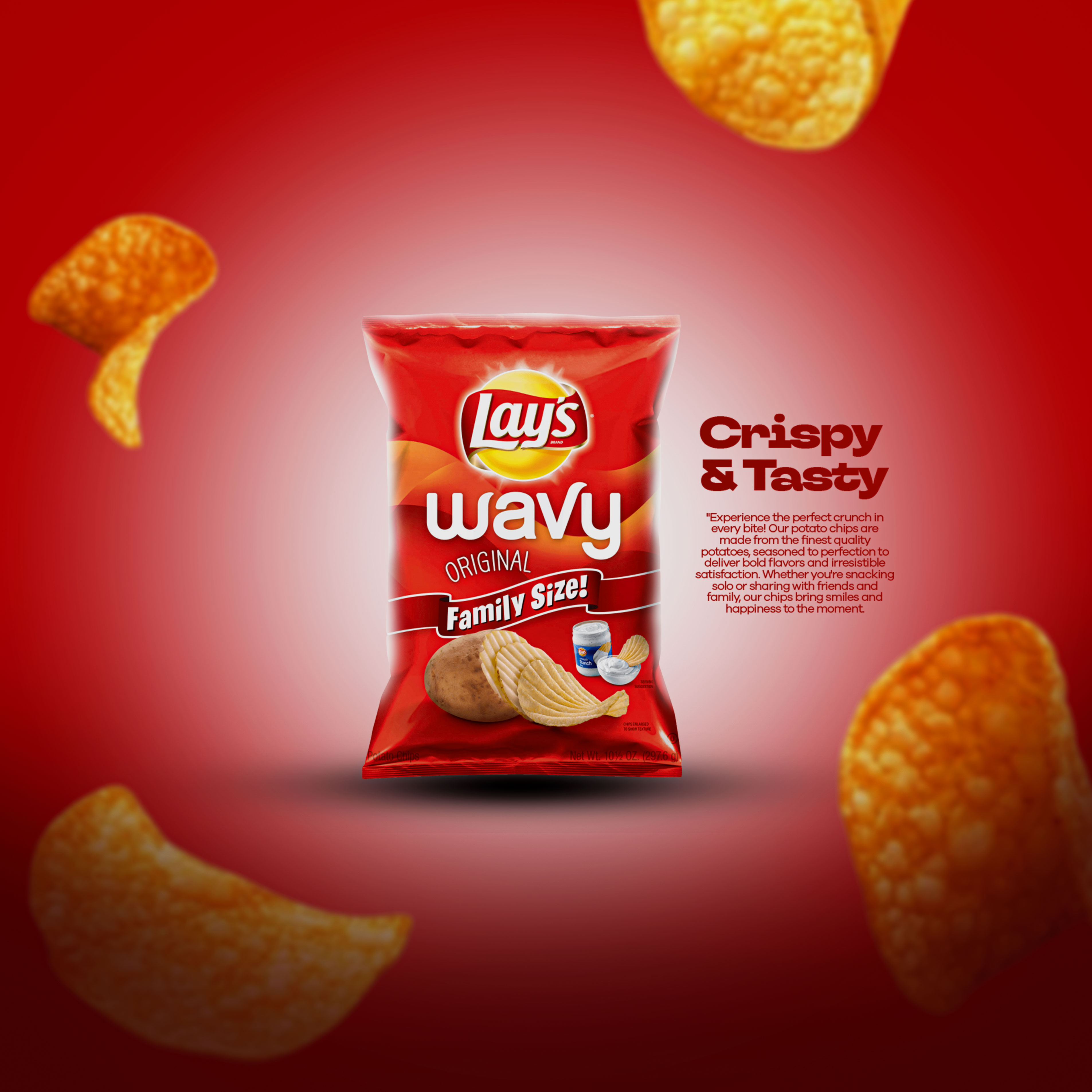 Creative Product Design for Lays Wavy branding graphic design product design