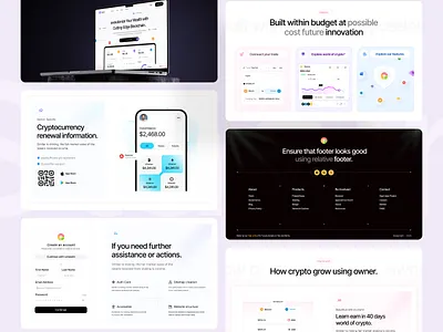 Crypto Currency Landing Page - Towhid blockchain crypto cryptocurrency cryptoexchange design digitalcurrency fintech landingpage uxui