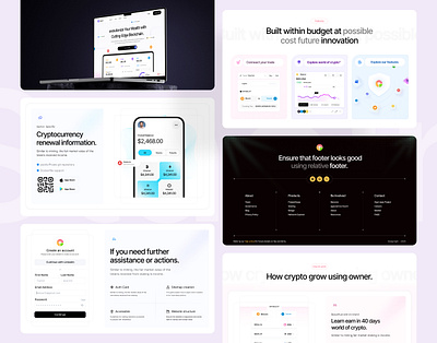 Crypto Currency Landing Page - Towhid blockchain crypto cryptocurrency cryptoexchange design digitalcurrency fintech landingpage uxui