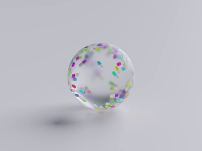 Rigid Body Simulations #3 | Glass Sphere with Pills 3d aftereffects animation blender colorful creative cycles design digital glass motion motiondesign motiongraphics pills plastic render rigidbody scene simulation sphere