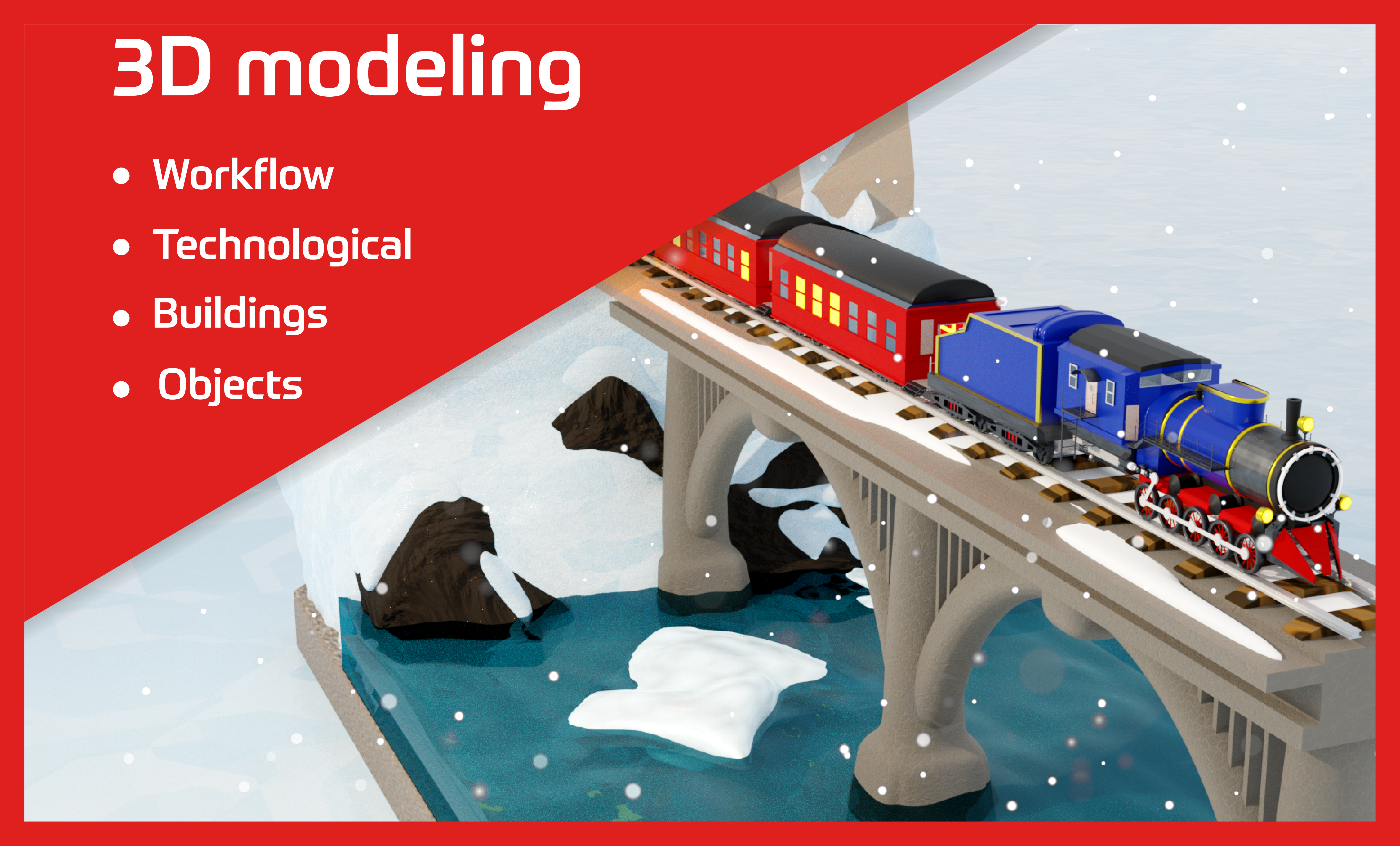 Example of Model Any Object Or Scene In 3D Blender 